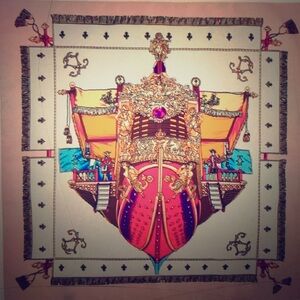 COPY - French Warship Hundred percent silk scarf